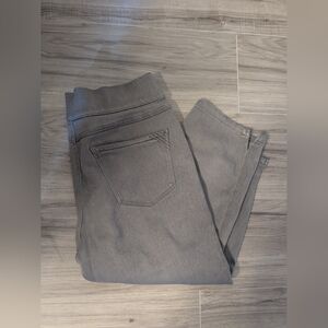 Intro Love The Fit Compression Capri Pant Bottom Gray Size 10 Stretch